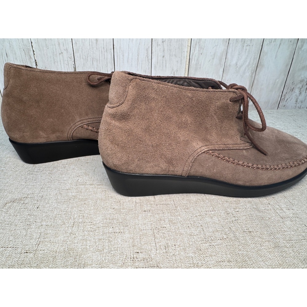 SAS Tripad Comfort Brown Suede‎ Lace-Up Chukka Ankle Shoes Women's 9 WW - Picture 4 of 8